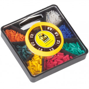 Behr Posenringe Maxi-Mix Sortiment 7 Größen 0,5-2,0mm Silikon Ringe Angeln Posen