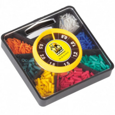 Behr Posenringe Maxi-Mix Sortiment 7 Größen 0,5-2,0mm Silikon Ringe Angeln Posen