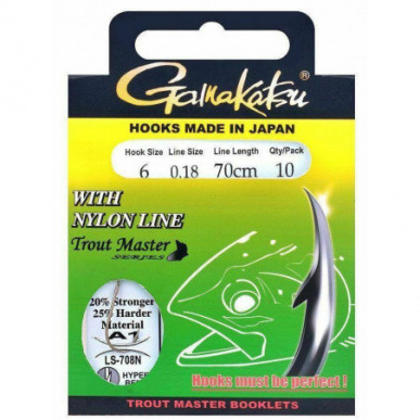 Gamakatsu Trout Master Nylon LS-708N zur Auswahl  A1 Nylon