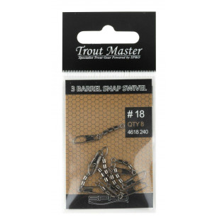 Spro Trout Master 3 Barrel Snap Swivel Wirbel 12 14 16 18 20 22 Mehrfachwirbel